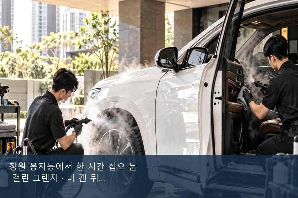 창원 용지동에서 한 시간 십오 분 걸린 그랜저 · 비 갠 뒤의 작업